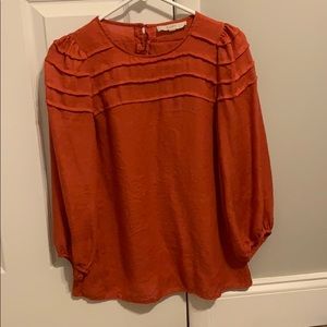 Orange Dress Blouse
